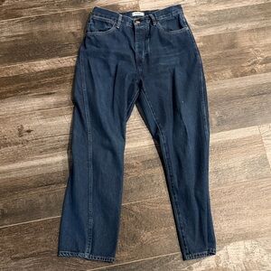 Wrangler cropped Dark Blue Denim Jeans